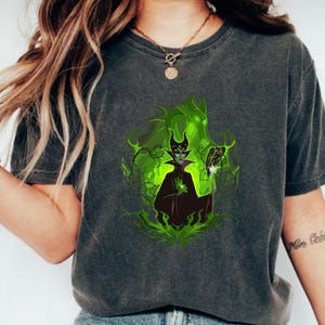 Disney Dornröschen Bösewichte Maleficent Portrait Shirt, Dornröschen Ursula Böse Königin Shirt, Dornröschen Bösewicht Retro Shirt