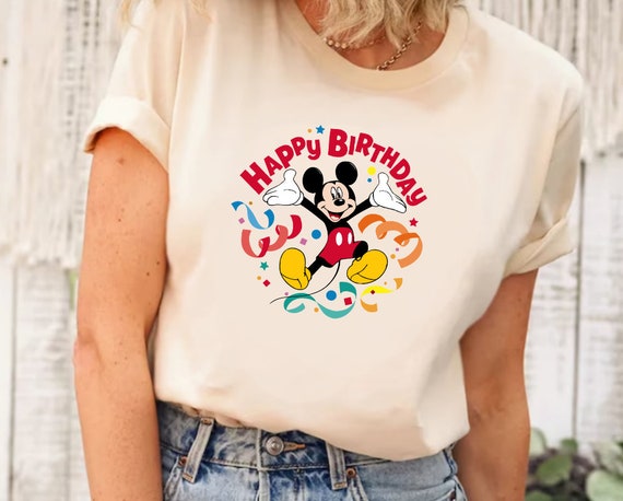 Mickey Mouse Happy Birthday Shirt, Birthday Shirt, Mickey Shirt 