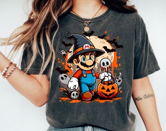 Super Mario Halloween-shirt, Mario Party-shirt, Super Mario-shirt, Super Mario Friends-shirt, Halloween-shirt, bijpassende groepshirt
