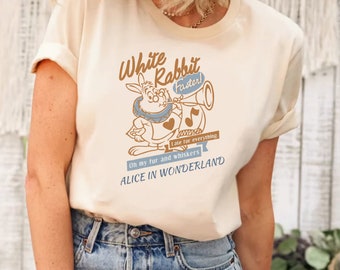 Disney White Rabbit Shirt, Disney Alice im Wunderland Shirt, Prinzessin Alice Tee, Alice im Wunderland Shirt,, Disneyland Prinzessin Shirt
