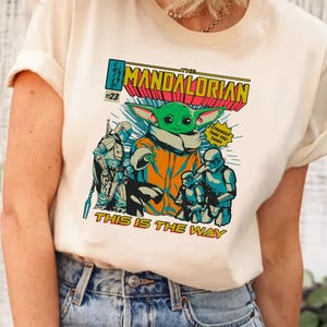 Star Wars This Is The Way Dadalorian Shirt, Star Wars Characters Shirt, Star Wars Shirt, Disney Star Wars Portrait Shirt, Disney Shirt