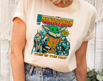 Star Wars Dies ist der Weg Dadalorian Shirt, Star Wars Charaktere Shirt, Star Wars Shirt, Disney Star Wars Portrait Shirt, Disney Shirt