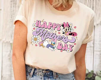 Happy Mothers Day Minnie and Daisy Shirt, Best Mom Shirt, Mother's Day Shirt, Mother Life Shirt, Disney Shirt, Minnie and Daisy Shirt