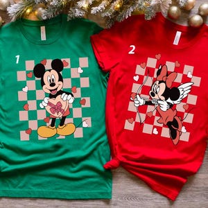 Disney Micky und Minnie Valentinstag Shirt, Disney paar Shirt, Disney Valentinstag Shirt, Mickey und Minnie Shirt, Disney Shirt