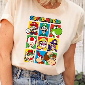 Super Mario Friends Shirt, Super Mario Character Shirt, Mario & Friends Race Shirt, Super Mario Shirt, Mario Bros Shirt, Mario Sweatshirt