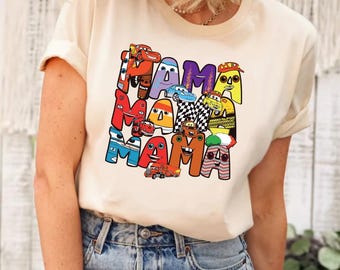 Disney Cars Mama Shirt, Cars Disney Shirt, Cars Friends Shirt, Mothers Day Shirt, Disney Shirt, Lightning McQueen and Friends Shirt