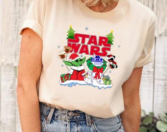 Star Wars Christmas Shirt, Star Wars Characters Christmas Shirt, Star Wars Shirt, Disney Christmas Shirts, Star Wars Shirt, Disney Shirt