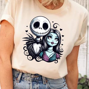 Jack  Skellington and Sally Skellington Shirt, Sally Skellington Shirt, Jack and Sally Shirt, Disney Nightmare Shirt, Jack Skellington Shirt