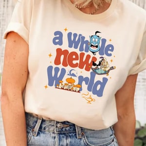 Disney Aladdin Jasmine & Aladdin A While New World Shirt, Disney Aladdin Shirt,Princess Jasmine Shirt, Jasmine And Aladdin Shirt