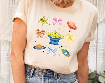 Chemise coquette Toy Story Aliens, chemise Toy Story, Toy Story Jessie, Woody, Jessie, moulant, chemise Toy Story Land, chemise anniversaire Toy Story