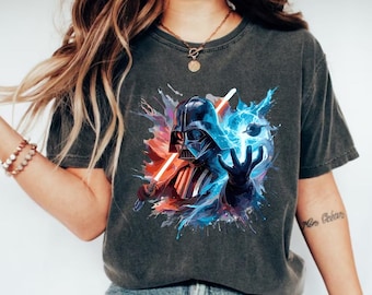 Star Wars Darth Vader Shirt, Star Wars Characters Shirt, Star Wars Shirt, Disney Star Wars Shirt, Disney Shirt, Darth Vader Watercolor Shirt