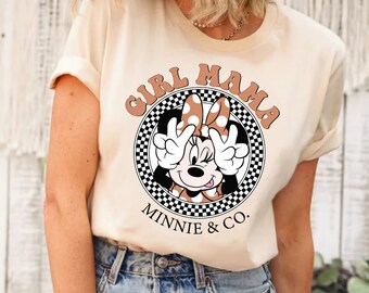 Camisa Girl Mama Minnie, Camisa Disney Best Mom, Camisa del Día de la Madre, Camisa Mother Life, Camisa Disney, Camisa Minnie y Daisy, Camisa de mamá