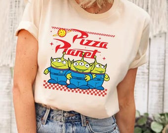 Camiseta de Toy Story de Pizza Planet, camiseta de personajes de Toy Story, camiseta de Toy Story Sherriff Woody, camiseta de Toy Story, camiseta de Toy Story Land, camiseta de Pizza Planet