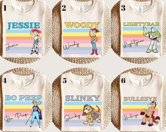 Camiseta personalizada de Toy Story, camiseta de Toy Story, camiseta de Toy Story de Disney, camiseta de Toys Crossing, camiseta de Disney, camiseta de personajes de Toy Story, camiseta de Toy Stor