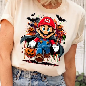 Super Mario Halloween Shirt, Mario Party Shirt, Super Mario Shirt, Super Mario Friends Shirt, Halloween Shirt, Group Matching Shirt