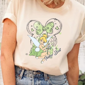 Disney Princess Tinkerbell  Castle Shirt, Disney Tinkerbell Shirt, Tinkerbell Mickey Shirt, Tinkerbell Tee, Princess Tinkerbell Shirt