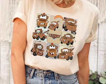 Disney Cars Tow Mater Shirt ,Disney Cars Character Shirt, Cars Friends Shirt, Couple Shirt, Disney Shirt, Lightning McQueen Mater Shirt