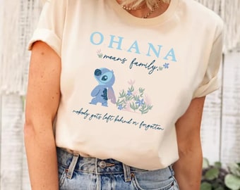 Disney Stich Ohana Shirt, Stitch Shirt, Stitch Charakter Shirt, Geburtstag Shirt, Disney Trip Shirt, Disney Stitch, Stitch Disneyworld Shirt
