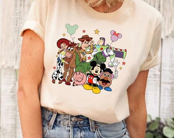 Camiseta Mickey e Toy Story, Camiseta Disney Toy Story, Camiseta Toy Story Friends, Camiseta Personagens Toys Story, Camiseta Disney Friends