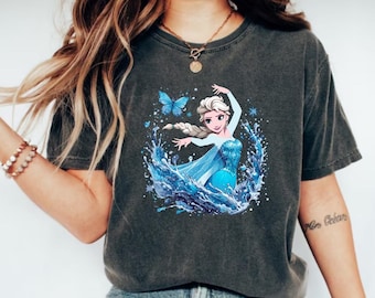 Camiseta Elsa de Frozen de Disney, camiseta de Frozen de Disney, camiseta de Frozen Friends, camiseta de Anna de Frozen de Disney, camiseta de Olaf de Frozen de Disney, camiseta de princesa de Disney