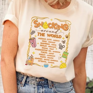 Gus Gus Mouse Snacking The World-shirt, Assepoester Gus Gus-T-shirt, Disneyland-gezinsreis, Disney Gus Gus-shirt, Jaq and Gus Gus-shirt