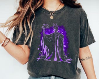 Disney Sleeping Beauty Villains Maleficent Portrait Shirt, Maleficent Ursula Evil Queen Shirt, Sleeping Beauty Villains Retro Shirt