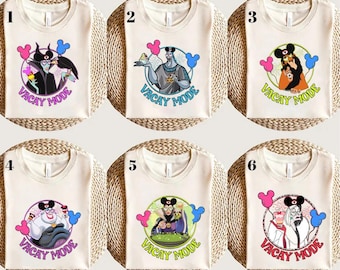 Disney Villains Vacay Mode Mickey Balloons Shirt, Disney Villains Shirt, Villains Retro Shirt, Maleficen Scar Hades Ursula Shirt, Evil Queen