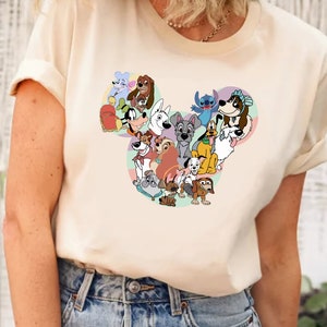 Disney Dogs Shirt, Dog Lover Shirt, Disney Dogs Shirt, Dog Tee, Dug, Pluto, Nana, Magic Kingdom Disneyland Family Vacation Shirt