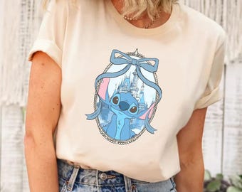Disney Stitch Coquette Shirt, Stitch Shirt, Stitch Charakter Shirt, Disney Trip Shirt, Disney Stitch Shirt, Stitch Charakter T-Shirt