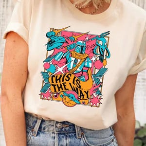 Star Wars This Is The Way Mandalorian Shirt, Star Wars Characters Shirt, Star Wars Shirt, Disney Star Wars Portrait Shirt, Disney Shirt