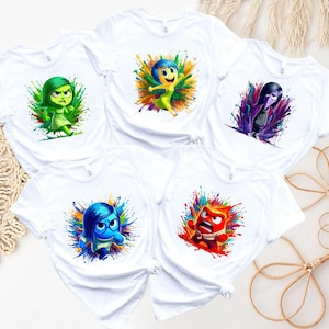 Inside Out Characters Watercolor Shirts, Inside Out Shirt, Inside Out 2 Shirt, Inside Out Group Matching, Inside Out
