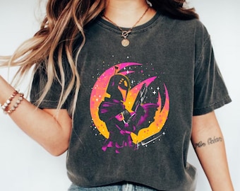 Star Wars Mandalorian Silhouette Shirt, Star Wars Characters Shirt, Star Wars Shirt, Disney Star Wars Portrait Shirt, Disney Shirt