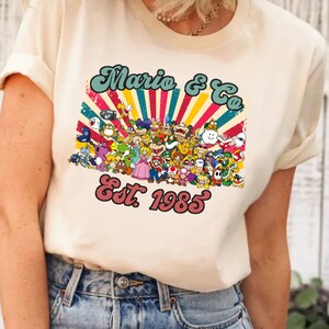 Mario Co Est 1985 Shirt, Super Mario Friends Shirt, Mario And Friends Vintage Shirt, Super Mario Shirt, Mario Bros Shirt, Mario Sweatshirt