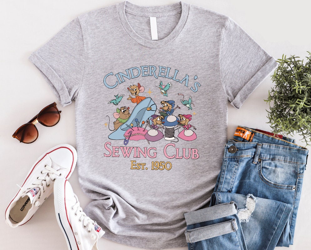 Cinderella's Sewing Club Shirt, Disneyworld Shirt, Disney Princess