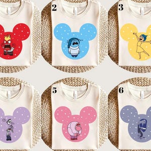 Inside Out Characters Shirts, Inside Out Shirt, Inside Out 2 Shirt, Inside Out Group Matching, Inside Out Friends Shirt, Disney Shirt