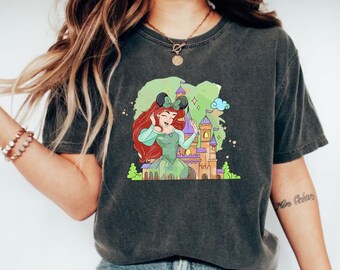 Camiseta de la princesa Ariel de Disney, camiseta de la princesa Disney, camiseta de la princesa Ariel, camiseta de las princesas, camiseta de Disneyland, camiseta de los personajes de las princesas