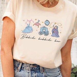 Camiseta Cinderela Bibbidi Bobbidi Boo, Camiseta Princesa Cinderela da Disney, Camiseta Cinderela, Camiseta Personagens Princesas da Disney