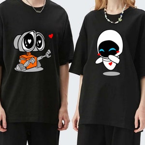 Wall-E and Eve Shirts, Wall-E and Eve Couple Shirts, Wall-E and Eve Matching Shirts, Couples Vacation Shirts, Family Trip Shirt, Cute Shirt