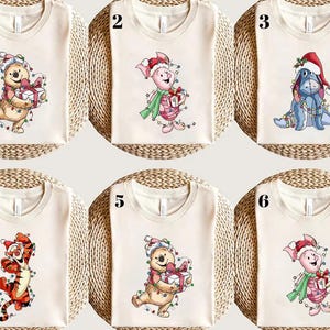 Winnie The Pooh Christmas Shirt, Winnie The Pooh Characters Shirt, Disney Christmas Shirt, The Pooh and Friends Shirt, Christmas Shirt
