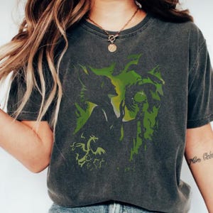 Disney Dornröschen Bösewichte Maleficent Portrait Shirt, Dornröschen Ursula Böse Königin Shirt, Dornröschen Bösewicht Retro Shirt