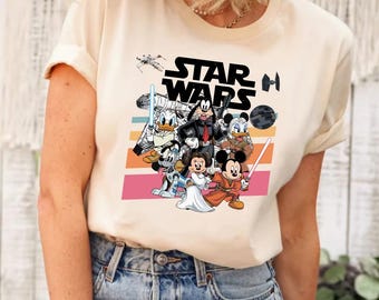 Mickey and Friends Star Wars  Shirt, Star Wars Characters Shirt, Star Wars Shirt, Disney Mickey and Friends Shirt, Baby YodaShirt