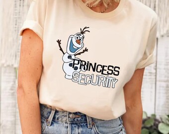Princess Security Olaf Shirt, Disney Frozen Shirt, Frozen Friends Shirt, Disney Frozen Olaf Shirt,Disney Princess Shirt, Frozen Elsa Shirt