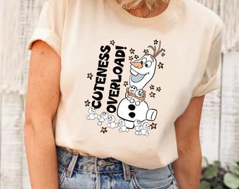 Cuteness Overload Olaf Shirt, Disney Frozen Shirt, Frozen Friends Shirt, Disney Frozen Olaf Shirt,Disney Princess Shirt, Frozen Elsa Shirt