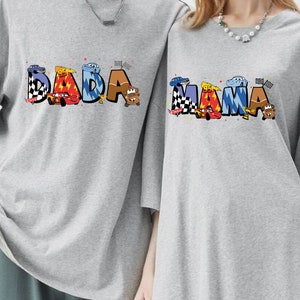 Cars Mama-Dada Shirt, Cars Disney Shirt, Cars Friends Shirt, Mothers Day Shirt, Disney Shirt, Lightning McQueen Mater Sally Shirt