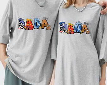 Cars Mama-Dada Shirt, Cars Disney Shirt, Cars Friends Shirt, Mothers Day Shirt, Disney Shirt, Lightning McQueen Mater Sally Shirt