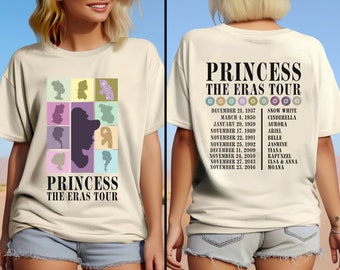 Princess Eras Tour Shirt, Disneyland Princess Tour Shirt, Vintage Disney Shirt, Disney Princess Shirt, Princess The Eras Tour Shirt