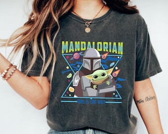 Star Wars Mandalorian This Is The Way Shirt, Star Wars Characters Shirt, Star Wars Shirt, Disney Star Wars Portrait Shirt, Disney Shirt