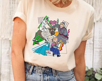 Camiseta de Frozen de Disney, camiseta de Elsa de Frozen de Disney, camiseta de amigos de Frozen, camiseta de Anna de Frozen de Disney, camiseta de Olaf de Frozen de Disney, camiseta de princesa de Disney