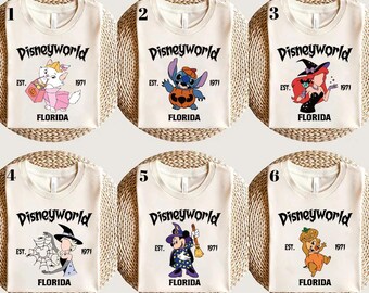 Disneyworld Characters Halloween Shirt, Disney Halloween Shirt, Disney Movies Shirt, Mickey Mouse Characters Shirt, Halloween Shirt