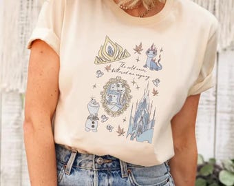 Camiseta de Frozen de Disney, camiseta de Elsa de Frozen de Disney, camiseta de Amigos de Frozen de Disney, camiseta de Anna de Frozen de Disney, camiseta de Olaf de Frozen de Disney, camiseta de Princesas de Disney